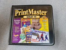 PrintMaster Gold 10 6 Good CDs Broderbund Software Windows 95 98 PC Desktop picture
