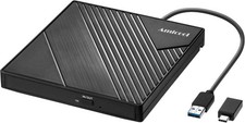External DVD Drive USB 3.0 Type C CD Reader Burner for Laptop Mac Windows Slim picture