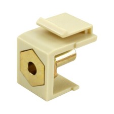 Construct Pro™ Solder Type Keystone Jack Insert (Female Banana Plug, Ivory) picture