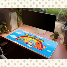 Pokemon Pikachu Bulbasaur Squirtle Charmander Rainbow Desk Mat Mouse Pad picture