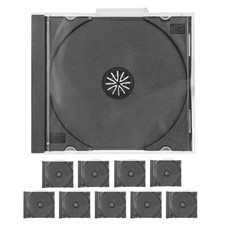 10 Pcs Vinyl Record Moving Boxes CD Case Clear Holders Storage Cases picture