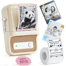NIIMBOT B21 Pro Label Maker, 300DPI Support Red-Black Printing, White picture