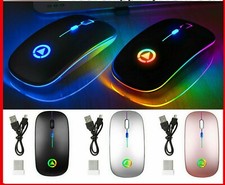 Wireless Mouse USB Rechargeable RGB Cordless For Dell HP Apple Acer PC Laptop picture