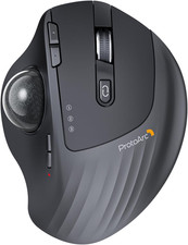 ProtoArc EM01 NL Ergonomic Trackball Mouse Gray USB-C Wireless Bluetooth 2.4GHz picture