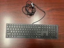 Genuine HP USB Wired Slim Smartcard CCID Reader Keyboard TPC-S001K 911502-001 picture
