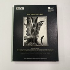 Epson Hot Press Natural Fine Art Paper 8.5x11 25 Sheets SO42317 330g Smooth Matt picture