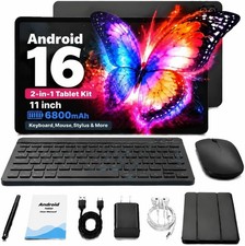 Android16 Tablet 11 inch Face ID Unlock 24GB 64GB/1TB Wifi-6 Gemini AI2.0 Google picture