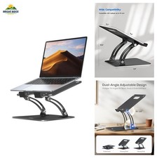 Nulaxy Fully Adjustable Laptop Stand for Desk, Dual Foldable Computer Riser picture