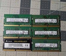 Lot of 6 8GB DDR4 SODIMM Laptop RAM Sticks - SK Hynix,  Mixed Brands Mixed Speed picture