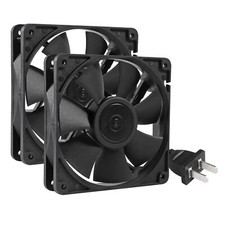 2Pcs 1225 Fan 110V 120V Dual Ball Bearing Cooler Fan 120Mm X 25Mm for Electronic picture