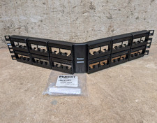 Panduit CPPLA48WBLY Modular Mini-Com Angled 48 Port Patch Panel with Hardware picture