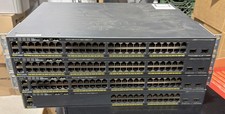 (LOT OF 4) Cisco Catalyst WS-C2960X-48LPS-L 48-Port PoE+ w/ C2960-STACK Card picture