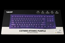 Mechanical Keyboard Drop CSTM80 Atomic Purple TKL RGB Mechanical Keyboard *NEW* picture