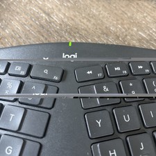 Logitech Logi ERGO K860 Wireless Keyboard Bluetooth w/Dongle Excellent Condition picture