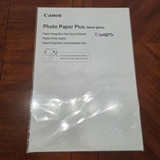 Canon Photo Paper 13x19 White Plus Semi-gloss SG-201 4 Sheets Inkjet Printing picture