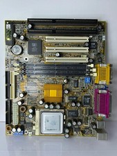 Vintage Retro Gaming Gigabyte GA-5SMM Super Socket 7 Motherboard w/AMD CPU picture