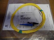 LOT OF 9 AFL 3M FC-SC SIMPLEX 9/125 SINGLEMODE YELLOW FIBER OPTIC CABLE picture