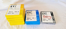 Ricoh Genuine Ink Cartridge GC41K, GC41C & GC41Y Lot of 8 expired picture