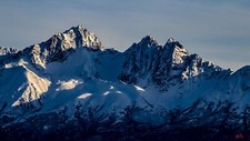 Landscape alaska mountains snow photography nordic s Custom Gaming Mat Desk picture
