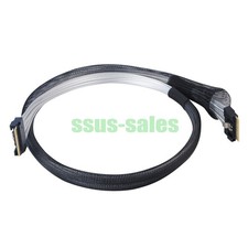 SFF-8654 8i SlimSAS to SFF-8654 8i SAS 4.0 24 Gbps Server Cable 80 cm US picture