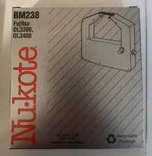 Nukote BM238 Nu-kote Black Nylon Printer Ribbon DL 3300 3400 Fujitsu LOT Of 4 picture