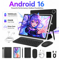 2026 New Tablet 64GB 128GB 256GB ROM Android Tablet Wifi 5G GMS NETFLIX 10