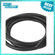 1/4 Inch Wire Loom Split Tubing 50 Feet Black Flexible Conduit Automotive Cable picture