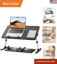 Multi-Use Adjustable Laptop Table - Compact Foldable Design for Every Setting picture