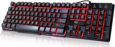 Rii RK100 3 Colors LED Backlit Mechanical Feeling USB Wired Multimedia Gaming picture
