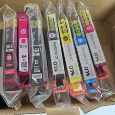 Lot of 9X HP 564XL Cartridges (Genuine HP & Aftermarket) See Photo picture