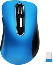 memzuoix 2.4G Portable Wireless Mouse, 1400 DPI Mobile Optical Cordless Mice wit picture