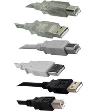 1Ft-15Ft USB 2.0 A to B Cable High Speed Printer Scanner HDD Modem Camera PC MAC picture