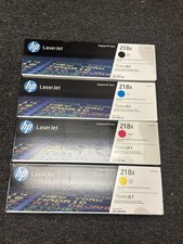 Genuine HP 218X Black/Cyan/Magenta/Yellow High Yield Toner Cartridge, Pack Of 4 picture