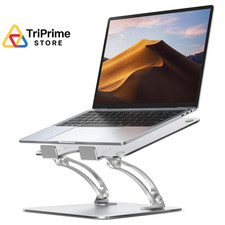 Nulaxy Ergonomic Adjustable Laptop Stand for Desk, Dual Foldable A-Silver picture