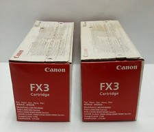 Canon Lot of X2  FX3 Monochrome Laser Toner Cartridge New Sealed. picture