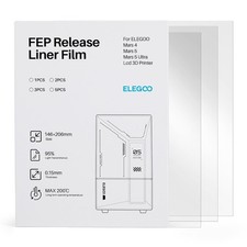 ELEGOO Original FEP Release Film 3PCS for Mars 4/ Mars 5/ Mars 5 Ultra LCD 3D picture