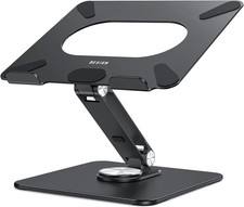 LSX7 Laptop Stand with 360 Rotating Base, Ergonomic Adjustable Notebook Riser... picture