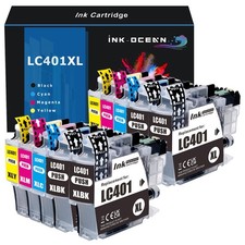 10pk LC401XL LC401 Ink Cartridge for Brother MFC-J1010DW MFC-J1012DW MFC-J1170DW picture