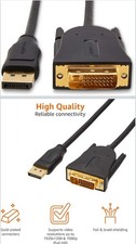 New HDMI to DVI-D 24+1 Pin Monitor Display Adapter Cable Male/Male HD HDTV 6 FT picture