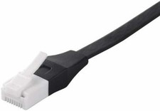 iBUFFALO Lan Cable Utp Cat6A Straight Flat Type 3M Black Bsls6Afu30Bk from Japan picture