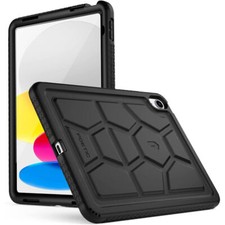 Poetic TurtleSkin Designed for New iPad 10.9 inch 2022 Silicone Case Black picture