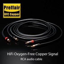 Preffair High FideLity OFC Copper Audio Cable W/ RCA Plug Amplifier Signal Line picture