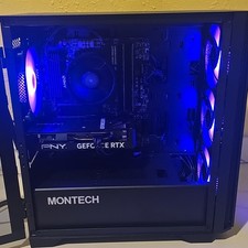 Montech Gaming Desktop Micro Tower  Black RGB Wi-Fi  GeForce RTX NEW/USED PARTS picture