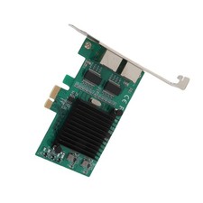 PCI‑E Gigabit Network Card Dual Port 1000Mbps 82576 Desktop Computer Built GUDT picture