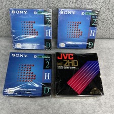 Lot Of 40 SONY And JVC 2HD DISKETTES Micro Floppy Disks 3.5