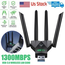USB 3.0 WiFi Adapter 1300Mbps Long Range Dual Band 5Ghz Wireless Network Dongle picture