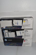 HP 827A SET Of Cyan/Magenta/Yellow– CF301A – CF302A-CF303A OEM Sealed   (#3875) picture