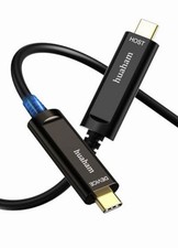 USB C to USB C Fiber Optic Cable 50M/164FT, USB 3.1 Cable 10Gbps Gen2 Long Di... picture