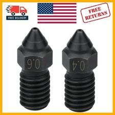 2pcs Hardened Steel Nozzles for Ender 3 V3 SE & Creality Printers - 0.4mm, 0.6mm picture