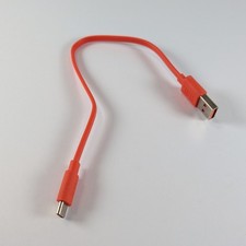 JBL USB Type-C Male to USB Type-A Male Flat Cable Orange 10in Cable Length 10in picture